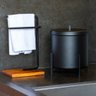 Kit 02 Porta Toalha Lavabo de Bancada Suporte Industrial Oslo D01 Peroba - Inoviza - 6
