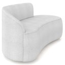 Ver imagem 4 de Sofá 2 Lugares para Sala 140cm Orgânico Wendi Boucle Cinza I01 - Mpozenato