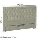 Ver imagem 4 de Cabeceira Queen 160 cm Firezz Veludo SL 940 Peer