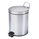 Ver imagem 1 de Cesto de Lixo 12 Lts 100% Inox c/ Pedal Banheiro
