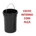 Ver imagem 3 de Cesto de Lixo 12 Lts 100% Inox c/ Pedal Banheiro