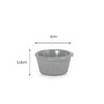 7 Ramekins Molho 60ml Cinza Stone 100% Melamina Gourmet Mix - 5