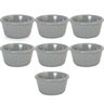 7 Ramekins Molho 60ml Cinza Stone 100% Melamina Gourmet Mix - 1