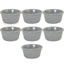 Ver imagem 1 de 7 Ramekins Molho 60ml Cinza Stone 100% Melamina Gourmet Mix