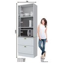 Ver imagem 7 de Paneleiro Torre Quente 02 Fornos 71,5 Cm Americana Henn Branco Hp