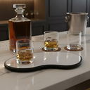 Ver imagem 5 de Bandeja Orgânica com Espelho Design Moderno para Organização e Decoração