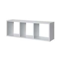 Nicho mdf branco TX 3 espaços 30A X 80L X 20P cm NCHBR004 - 1