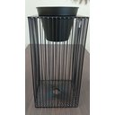 Ver imagem 2 de Cachepô Metal 53x25x25cm Preto Vaso Decorativo Planta