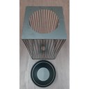 Ver imagem 5 de Cachepô Metal 53x25x25cm Preto Vaso Decorativo Planta