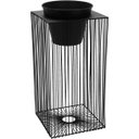 Ver imagem 1 de Cachepô Vaso Decorativo Metal 53x25x25cm Preto Vaso Decorativo Planta