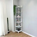 Ver mais imagens de Estante Linea sem Porta 6 Prateleiras Madeira Pinus 36.5cm Branco Artfactory Design