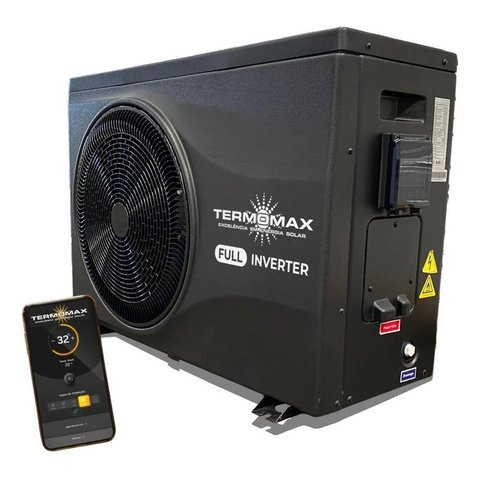 Bomba Trocador de Calor até 24 Mil Litros Wi-Fi Inverter Aquecimento Piscinas Max Heat - Termomax