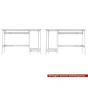 Ver imagem 5 de Mesa Escrivaninha Gamer 2 Pateleiras 120 Cm Mc190 Branco Dtall Branco