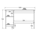 Ver imagem 6 de Mesa Escrivaninha Gamer 2 Pateleiras 120 Cm Mc190 Branco Dtall Branco