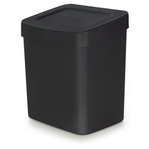 Lixeira 2,5l Retangular Preta Neo