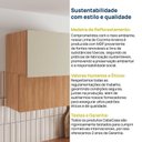 Ver imagem 7 de Armário Aéreo Planejado 2 Portas Basculantes 80cm Aroeira CabeCasa MadeiraOriginals Cinza/Sereno/Cedro