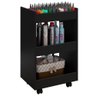 Carrinho Organizador Salão Estética Manicure Preto Mobbs Preto - 1