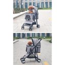 Ver imagem 3 de Carrinho Cao Cachorro Gato Pet Passeio Moises Berço Removivel Animal de Estimaçao Transporte Confort