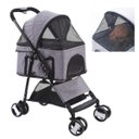 Ver imagem 1 de Carrinho Cao Cachorro Gato Pet Passeio Moises Berço Removivel Animal de Estimaçao Transporte Confort