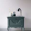 Ver imagem 4 de Papel de parede Listrado Branco e Azul Claro Para Sala e Quarto Autocolante