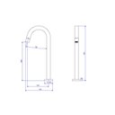 Ver imagem 2 de Torneira de Mesa Bica Alta para Lavatório Tube Black Matte 1198.bl.tub.mt