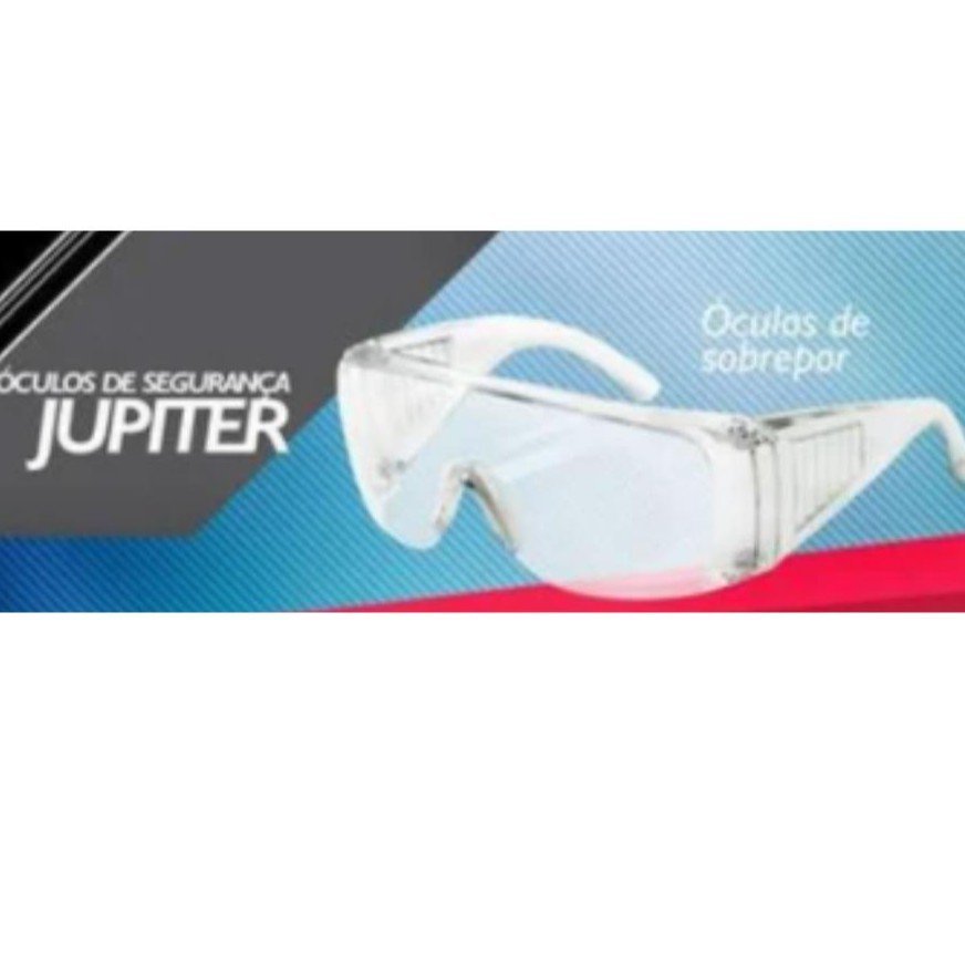 Óculos de Segurança de Sobrepor Plastcor Júpiter Incolor KIT 3 UNIDADES - 5