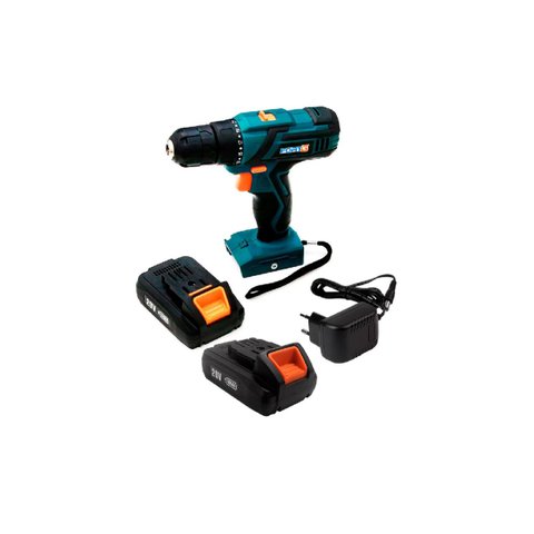 Parafusadeira Furadeira 3/8 10mm Fortg Kit 2 Bateria 20v