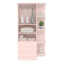Ver imagem 4 de 777 - Comoda 4 Gavetas Doce Sonho Rosa Acetinado (777.91) + 825 - G. Roupa Inf. 2pts Doce Sonho Rosa