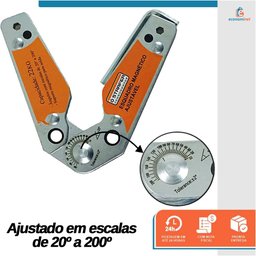 Esquadro Magnético Ajustável Medição Fixação Soldagem 22Kg - Starfer - 3