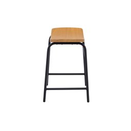 Banqueta Banco Baixo Canoa Elegante Conforto Industrial Studio Metal Madeira Banqueta Canoa Baixa Pr - 4