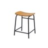 Banqueta Banco Baixo Canoa Elegante Conforto Industrial Studio Metal Madeira Banqueta Canoa Baixa Pr - 1