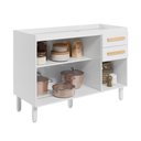 Ver imagem 3 de Balcão de Cozinha Armário para Pia 120cm 03 Portas 02 Gavetas Intenza Branco Freijó Nicioli