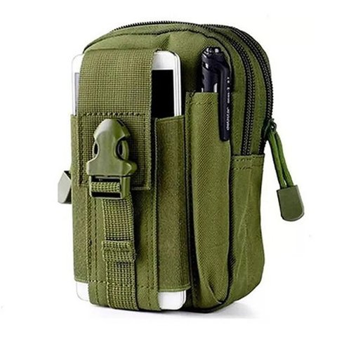 Kit de Emergência Bolsa Verde Militar Sobrevivência Camping