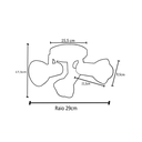 Ver imagem 2 de Spot Sobrepor 3 Lâmpadas Direcionável E-27 Preto