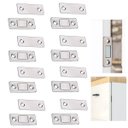 Ver imagem 1 de Fecho Ima Magnetico Trava Fecha Porta Armario Janela Gaveta 8 Peças Ultrafino Resistente Multiuso Pr