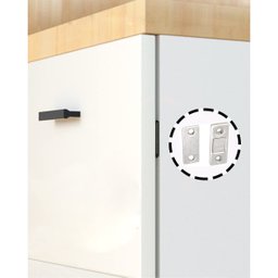 Fecho Ima Magnetico Trava Fecha Porta Armario Janela Gaveta 8 Peças Ultrafino Resistente Multiuso Pr - 13