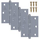 Ver imagem 1 de Dobradiça para Porta Portão Madeira Aço Zincado Pino Bola | Aliança | Kit 03 Un