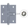 Dobradiça para Porta Portão Madeira Aço Zincado Pino Bola | Aliança | Kit 03 Un - 3