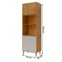 Ver imagem 3 de Paneleiro Torre Quente Divina 2 Fornos com 4 Portas Cinamomo/off White