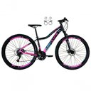 Ver imagem 1 de Bicicleta Feminina Aro 29 Absolute Hera 21v Alumínio Garfo Suspensão Preto-rosa 17