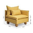 Ver imagem 7 de Sofá Modular 2 Lugares com Chaise e Pé Bolinha Sôma CabeCasa MadeiraOriginals