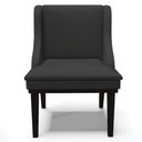 Ver imagem 7 de Kit 3 Cadeiras Decorativas Sala de Jantar Base Fixa de Madeira Firenze PU Preto Fosco G19 - Gran Bel