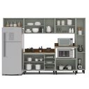 Ver imagem 5 de Armário de Cozinha Modulada Completa 6 Peças 316,8cm com Tampo 250044 Koya Politorno Móveis