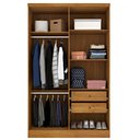 Ver imagem 4 de Guarda Roupa Solteiro Amsterdam 4 Portas Tcil Tcil Móveis Roupeiro Amsterdan Cinamomo