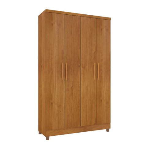 Guarda Roupa Solteiro Amsterdam 4 Portas Tcil Tcil Móveis Roupeiro Amsterdan Cinamomo