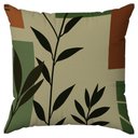Ver imagem 5 de Kit 4 Capas Almofadas Floral Bege e Verde 45x45 - Id Decor