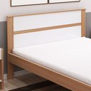 Ver imagem 3 de Cama de Casal Madeira CM8005 Amêndoa/Branco - Tecno Mobili