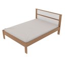 Ver imagem 4 de Cama de Casal Madeira CM8005 Amêndoa/Branco - Tecno Mobili