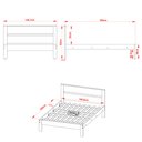 Ver imagem 5 de Cama de Casal Madeira CM8005 Amêndoa/Branco - Tecno Mobili