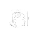 Ver imagem 5 de Kit Sofá e 2 Poltronas Orgânicos c/Almofadas Curvo Sala Recepção Amsterdã Boucle Bege - Montanaris